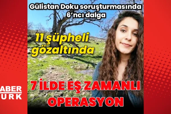 Gülistan Doku soruşturmasında 6. dalga operasyon
